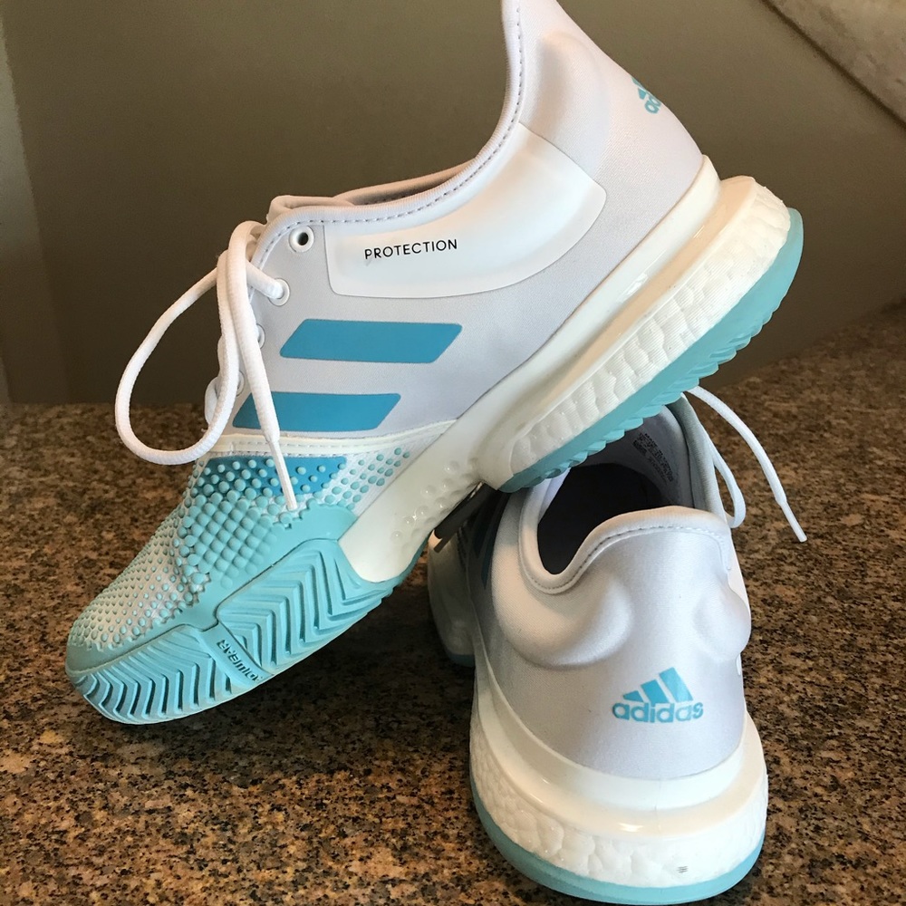 Adidas Women’s SoleCourt Boost-Parley Tennis Shoe